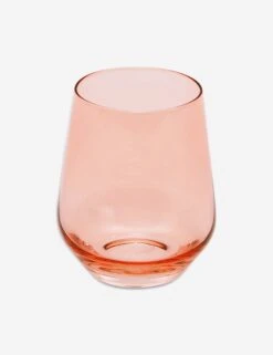 Stemless Wine Glass, (Set Of 6) By Estelle Colored Glass -Home Furnishings Store estelle stemware pink 301 677f8493 e049 4473 adc0 ff871f5733f7
