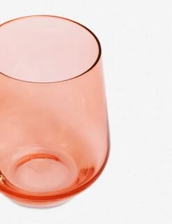 Stemless Wine Glass, (Set Of 6) By Estelle Colored Glass -Home Furnishings Store estelle stemware pink 302