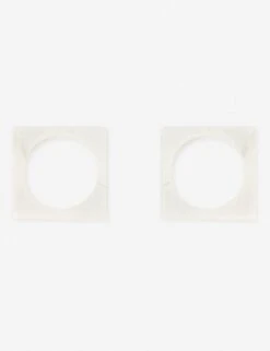 Modernist Napkin Ring Set 10 Modernist Napkin Ring Set -Home Furnishings Store mar10 whi napkin ring white