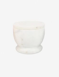 Marble Lidded Cellar -Home Furnishings Store mar27 whi
