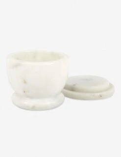 Marble Lidded Cellar -Home Furnishings Store mar27 whi 2