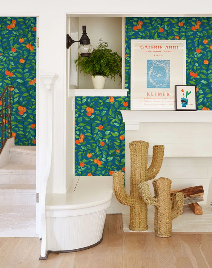 Orange Crush Peel + Stick Wallpaper 2 Orange Crush Peel + Stick Wallpaper - Image 2