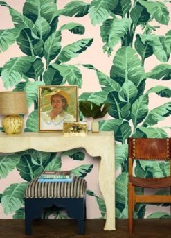 Pacifico Palm Peel + Stick Wallpaper By Nathan Turner -Home Furnishings Store pacifico palm removable wallpaper by nathan turner peach 1 b3a7bd5d c80c 4537 b968 cfe971d17523