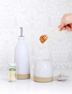 Olive Oil Bottle By Farmhouse Pottery -Home Furnishings Store pot130 large medium lifestyle 0a6a49e3 055b 4163 944c df20eb417720