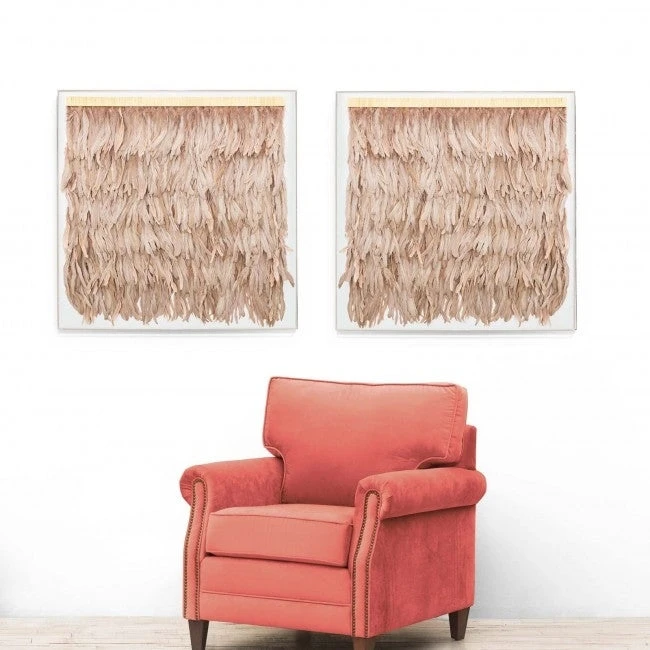 Rose Feathers Wall Art 2 Rose Feathers Wall Art - Image 2